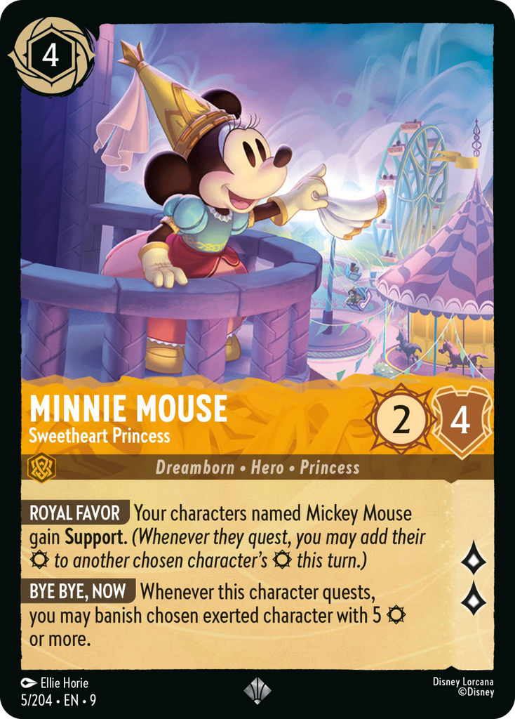 9FAB-005, SR, Minnie Mouse - Sweetheart Princess