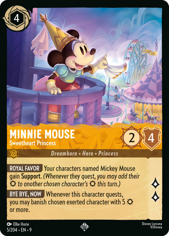 9FAB-005, SR, Minnie Mouse - Sweetheart Princess