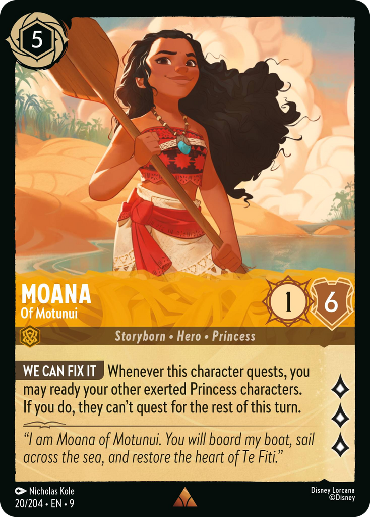 9FAB-020, R, Moana - Of Motunui