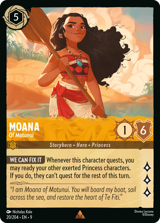 9FAB-020, R, Moana - Of Motunui