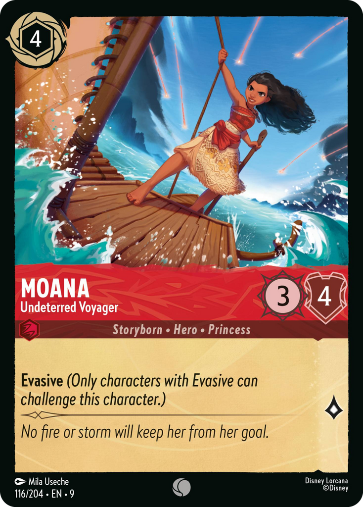 9FAB-116, C, Moana - Undeterred Voyager (Foil)