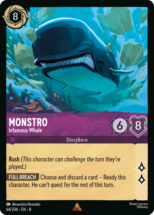 8ROF-064, R, Monstro - Infamous Whale (Foil)
