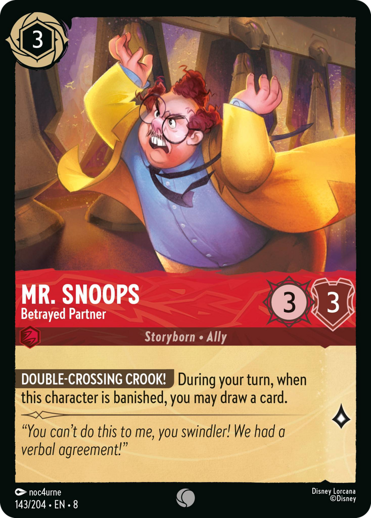 8ROF-143, C, Mr. Snoops - Betrayed Partner (Foil)