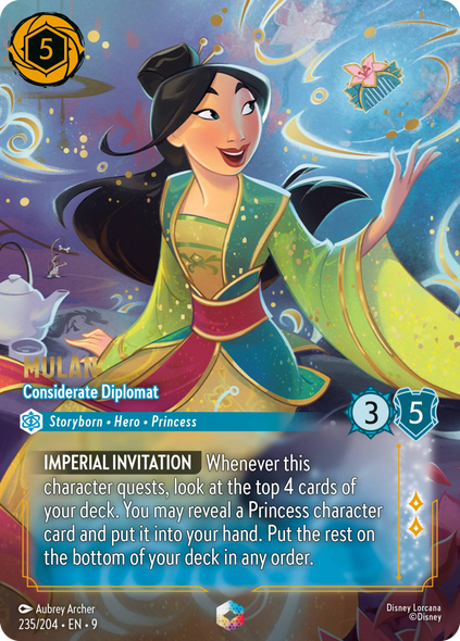 9FAB-235, ENCHANTED, Mulan - Considerate Diplomat