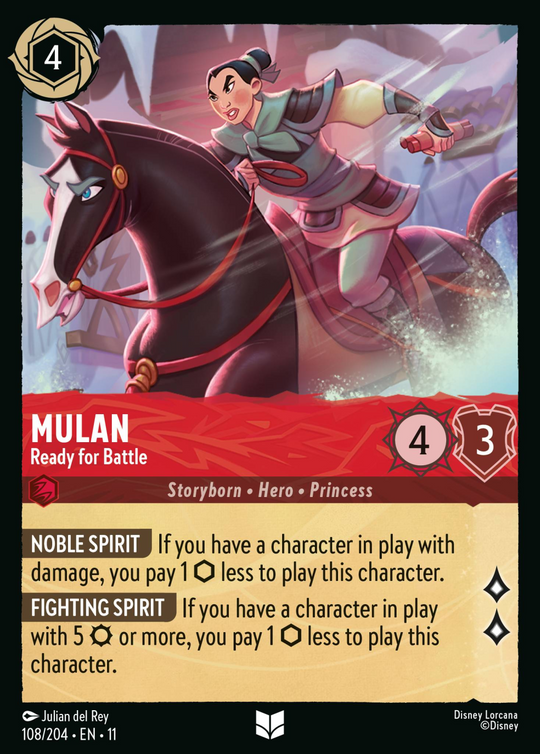 11WSP-108, UC, Mulan - Ready for Battle