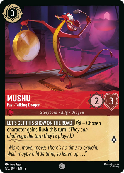 8ROF-130, C, Mushu - Fast‐Talking Dragon