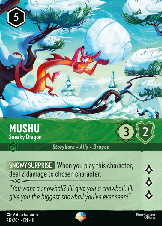 11WSP-212, EPIC, Mushu - Sneaky Dragon