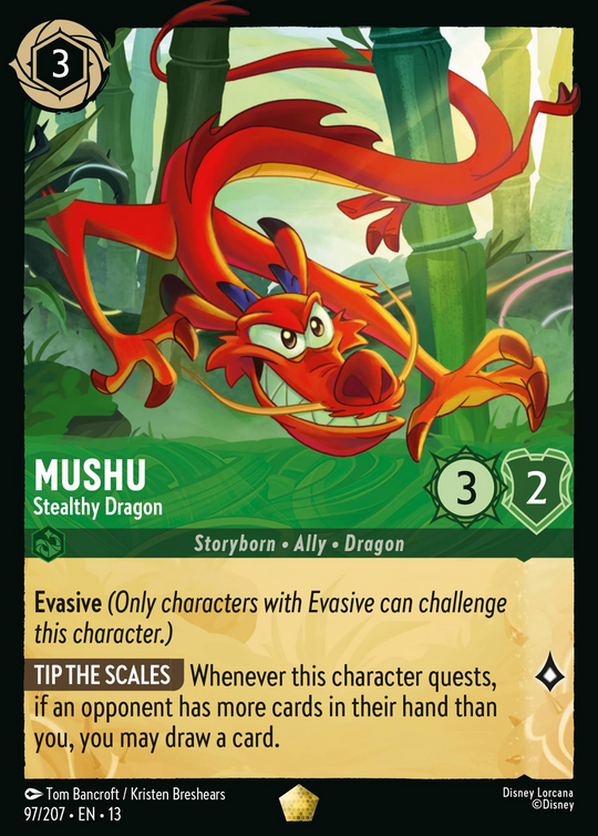 13ATK-097, L, Mushu - Stealthy Dragon