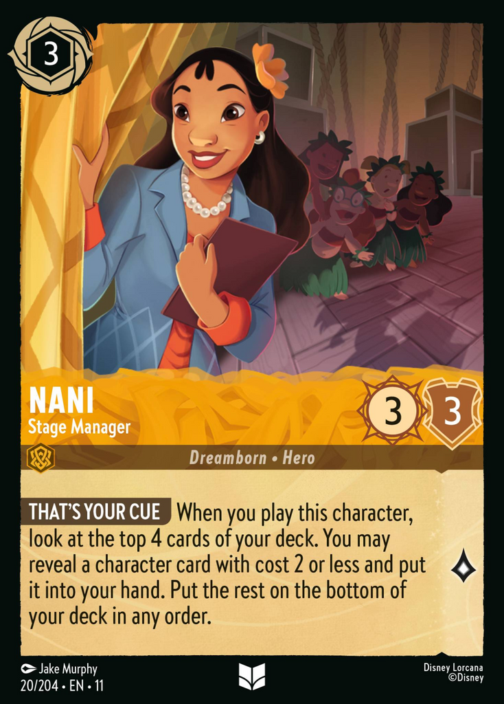 11WSP-020, UC, Nani - Stage Manager (Foil)