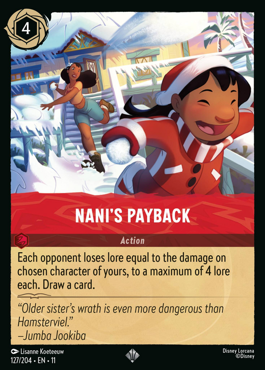 11WSP-127, SR, Nani's Payback (Foil)