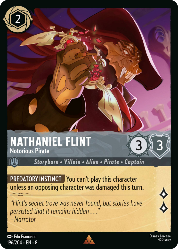 8ROF-196, R, Nathaniel Flint - Notorious Pirate (Foil)