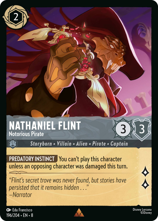 8ROF-196, R, Nathaniel Flint - Notorious Pirate (Foil)