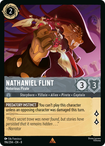 8ROF-196, R, Nathaniel Flint - Notorious Pirate (Foil)