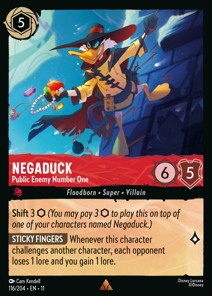 11WSP-116, R, Negaduck - Public Enemy Number One (Foil)