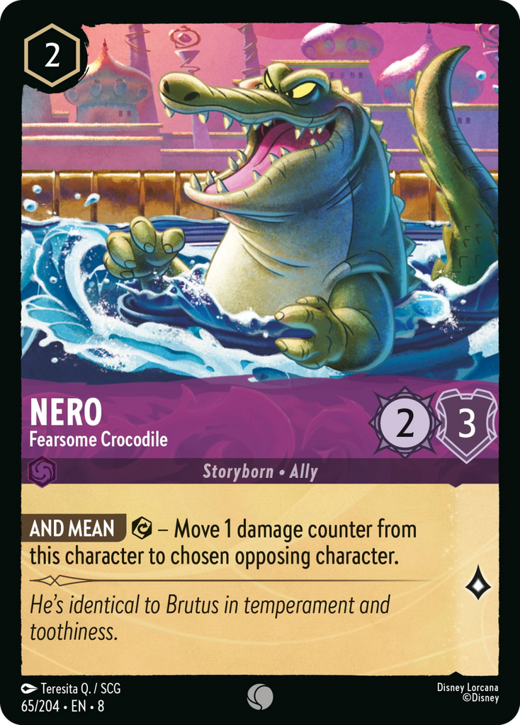 8ROF-065, C, Nero - Fearsome Crocodile