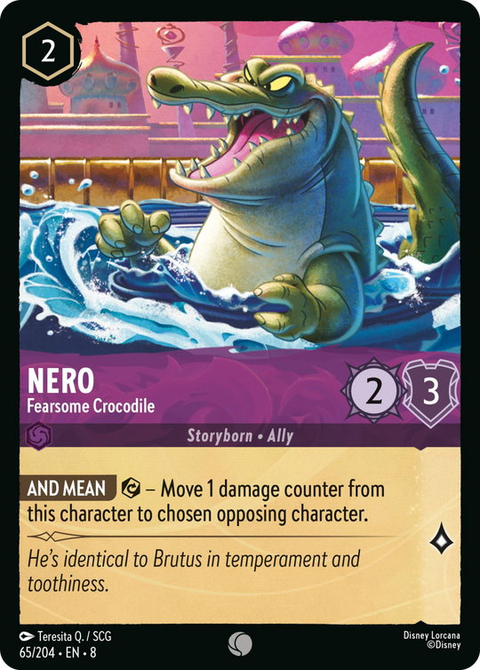 8ROF-065, C, Nero - Fearsome Crocodile