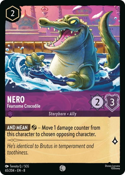 8ROF-065, C, Nero - Fearsome Crocodile (Foil)