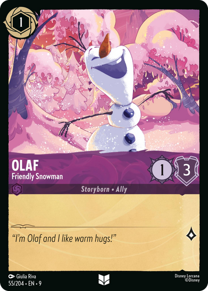 9FAB-055, UC, Olaf - Friendly Snowman