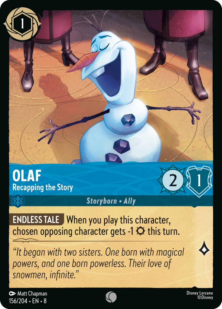 8ROF-156, C, Olaf - Recapping the Story (Foil)