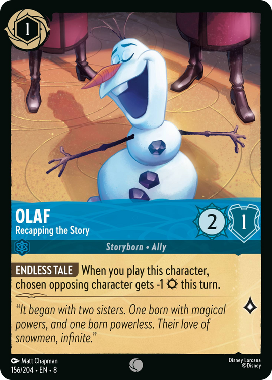 8ROF-156, C, Olaf - Recapping the Story (Foil)
