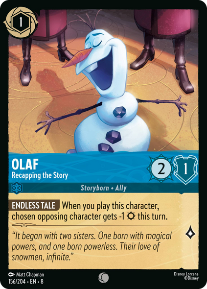 8ROF-156, C, Olaf - Recapping the Story (Foil)