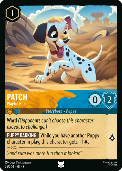 8ROF-025, UC, Patch - Playful Pup