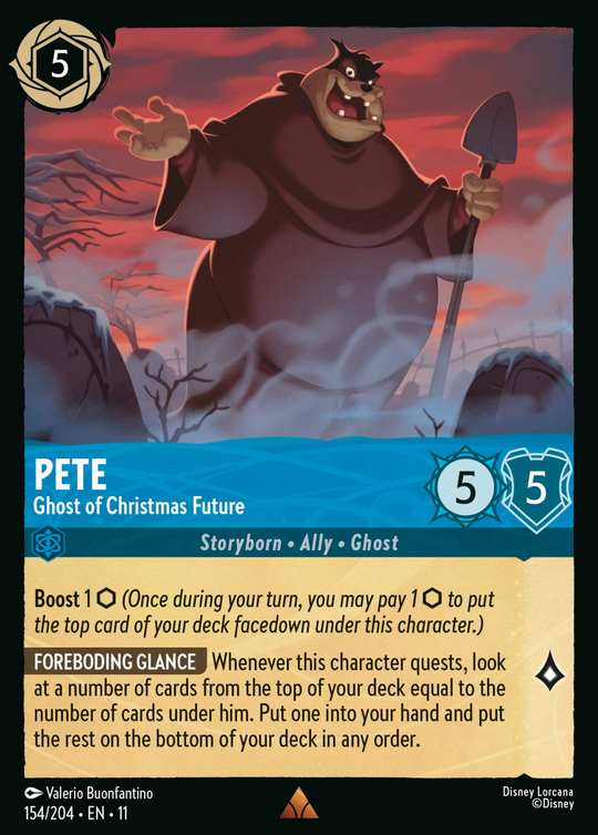 11WSP-154, R, Pete - Ghost of Christmas Future (Foil)