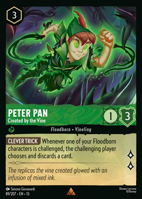 13ATK-089, R, Peter Pan - Created by the Vine