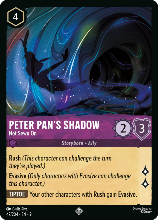 9FAB-042, SR, Peter Pan's Shadow - Not Sewn On
