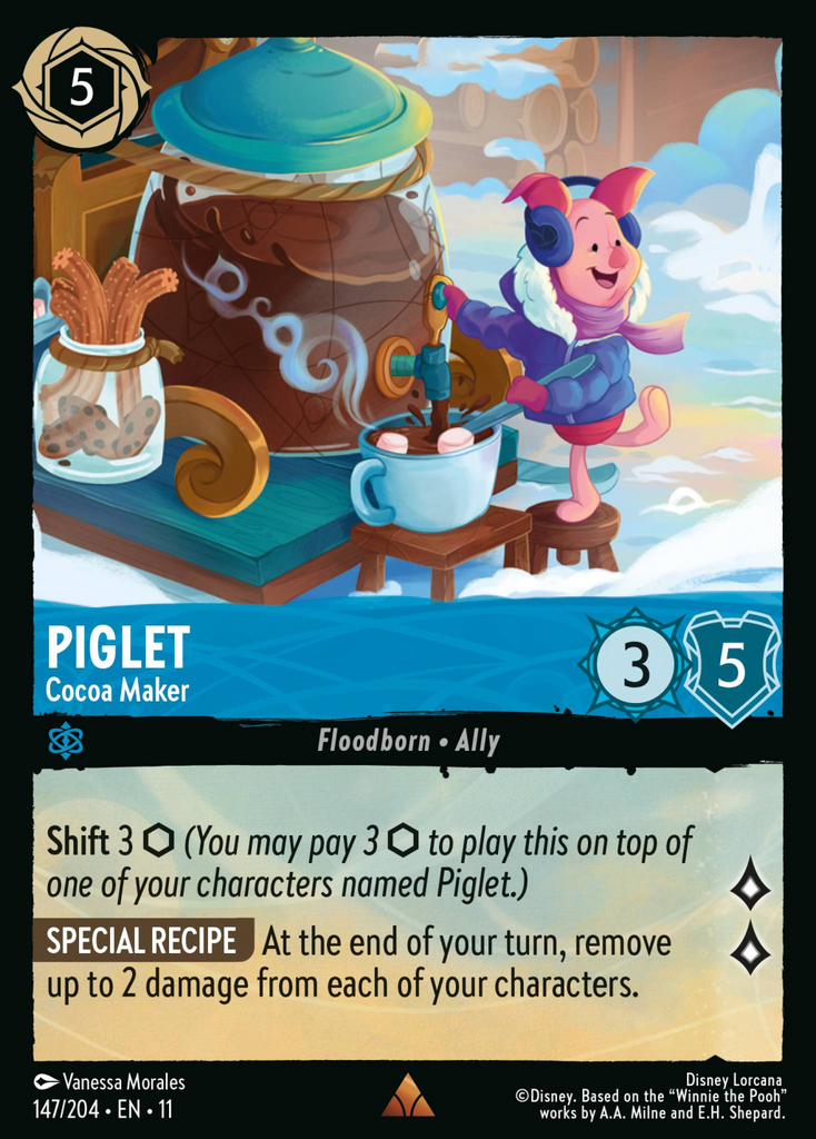 11WSP-147, R, Piglet - Cocoa Maker