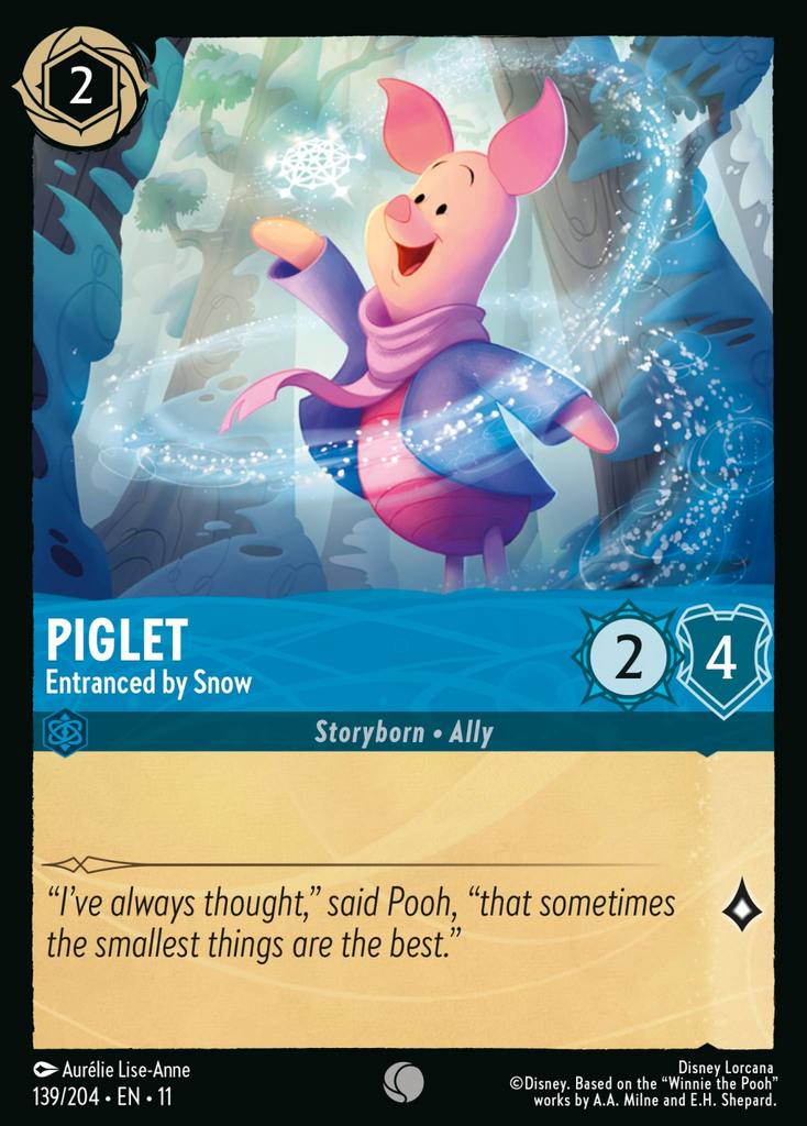 11WSP-139, C, Piglet - Entranced by Snow