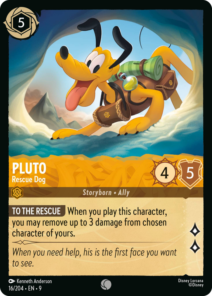 9FAB-016, C, Pluto - Rescue Dog (Foil)