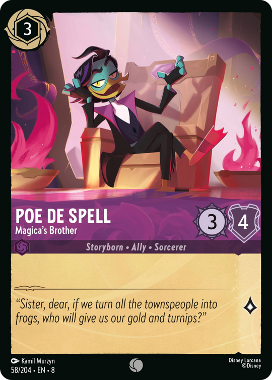 8ROF-058, C, Poe De Spell - Magica's Brother (Foil)