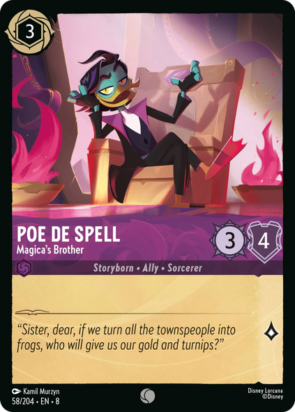 8ROF-058, C, Poe De Spell - Magica's Brother (Foil)