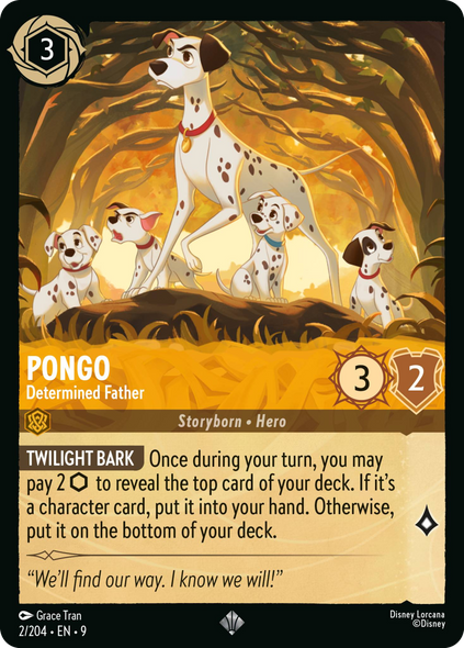 9FAB-002, SR, Pongo - Determined Father (Foil)