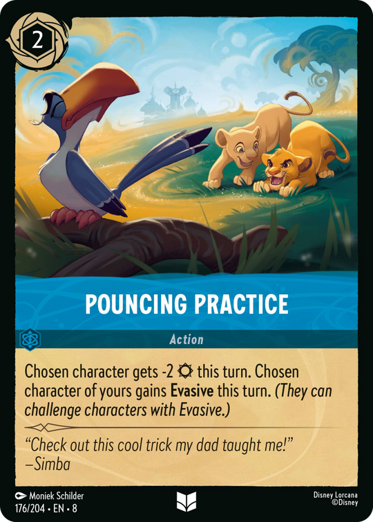 8ROF-176, UC, Pouncing Practice (Foil)