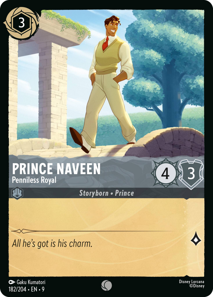 9FAB-182, C, Prince Naveen - Penniless Royal