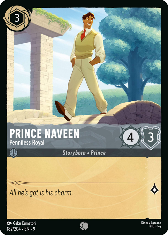 9FAB-182, C, Prince Naveen - Penniless Royal (Foil)