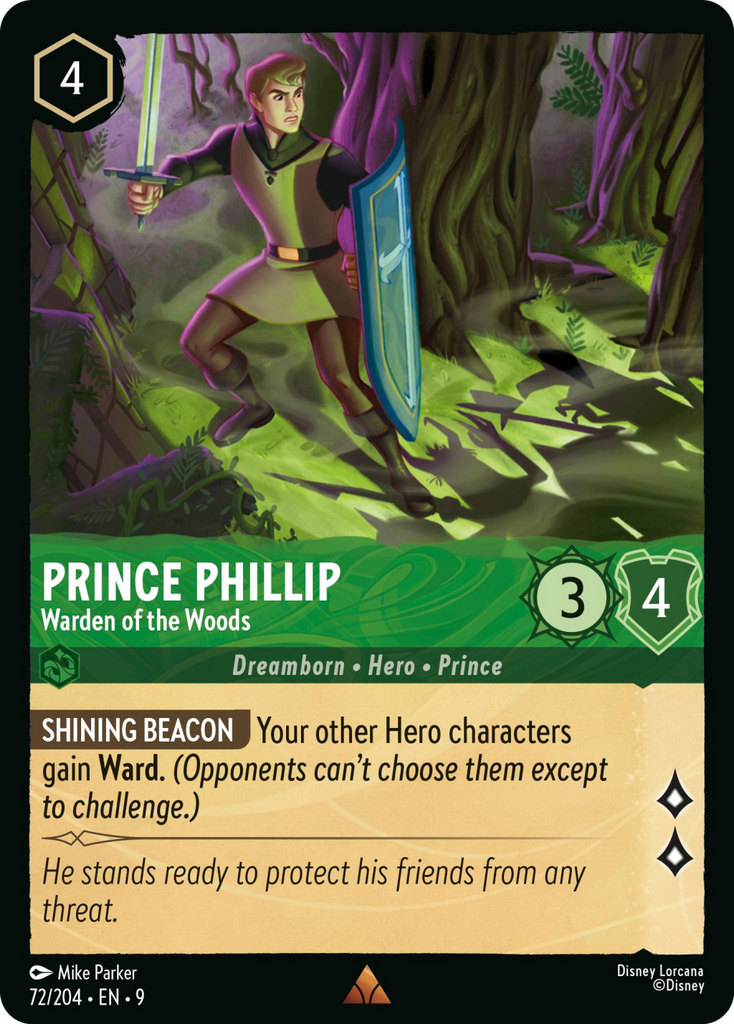 9FAB-072, R, Prince Phillip - Warden of the Woods (Foil)