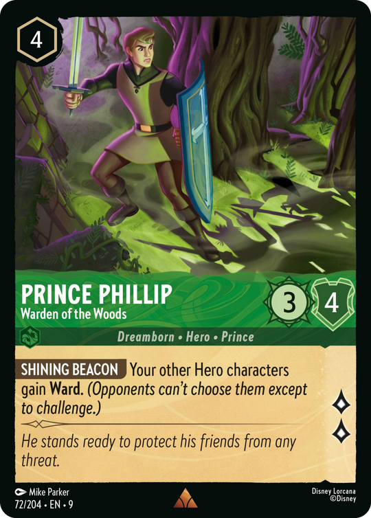9FAB-072, R, Prince Phillip - Warden of the Woods (Foil)