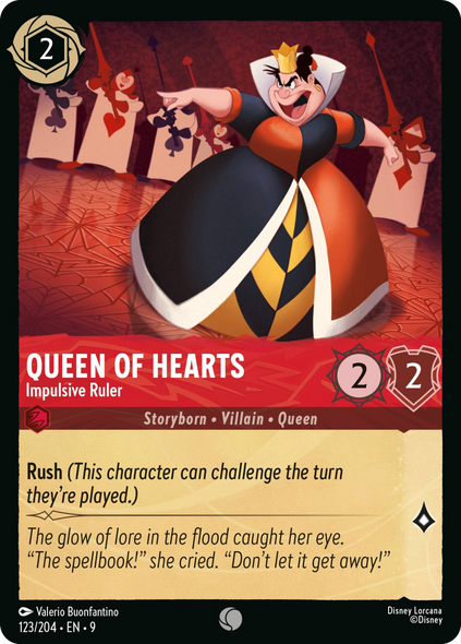 9FAB-123, C, Queen of Hearts - Impulsive Ruler