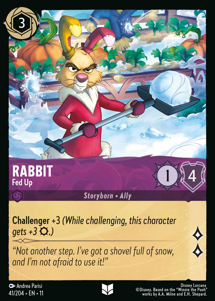 11WSP-041, UC, Rabbit - Fed Up (Foil)