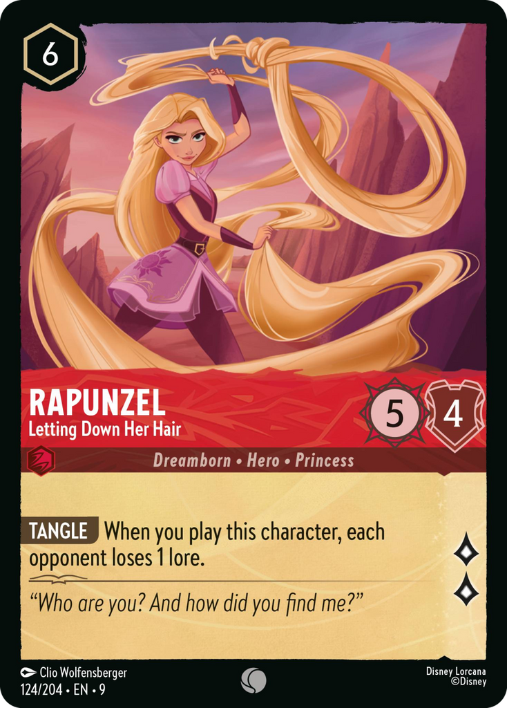 9FAB-124, C, Rapunzel - Letting Down Her Hair