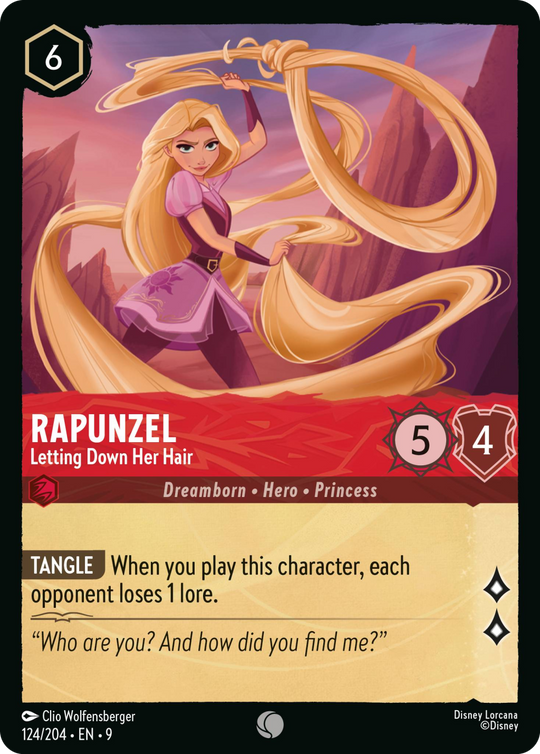 9FAB-124, C, Rapunzel - Letting Down Her Hair