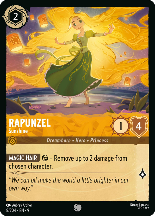 9FAB-008, C, Rapunzel - Sunshine (Foil)