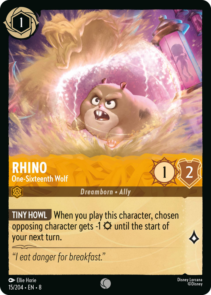 8ROF-015, C, Rhino - One‐Sixteenth Wolf (Foil)