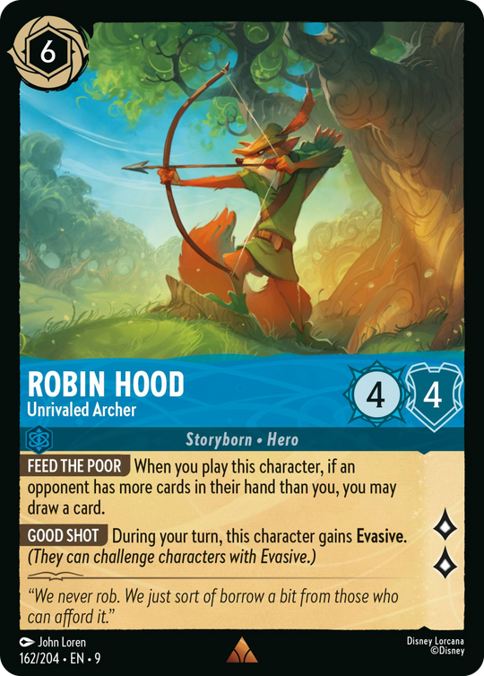 9FAB-162, R, Robin Hood - Unrivaled Archer (Foil)