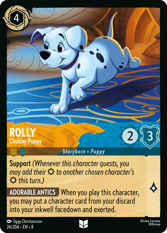 8ROF-026, UC, Rolly - Chubby Puppy (Foil)