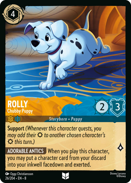 8ROF-026, UC, Rolly - Chubby Puppy (Foil)