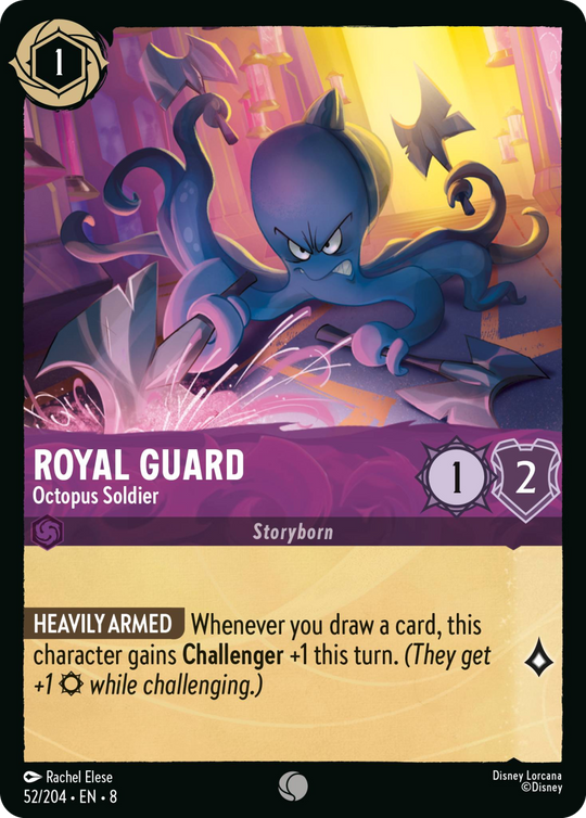 8ROF-052, C, Royal Guard - Octopus Soldier (Foil)